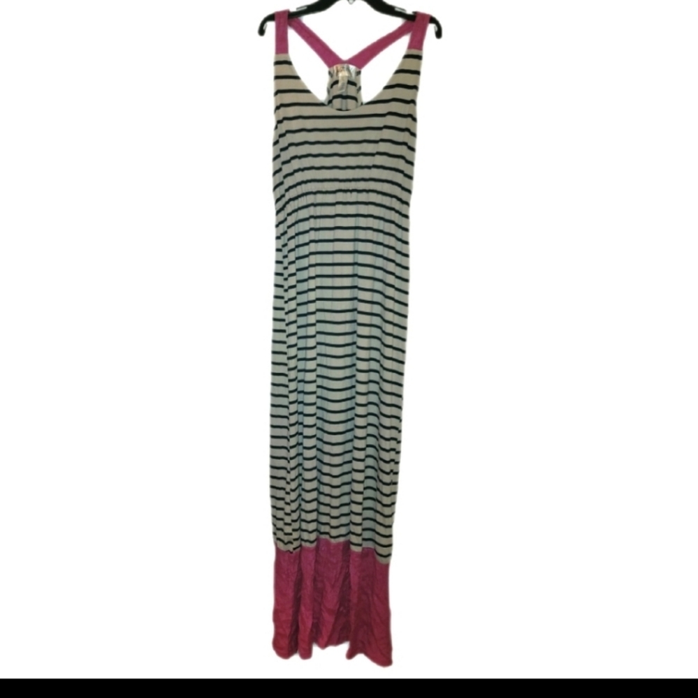 Long Striped Multicolor Maxi Dress